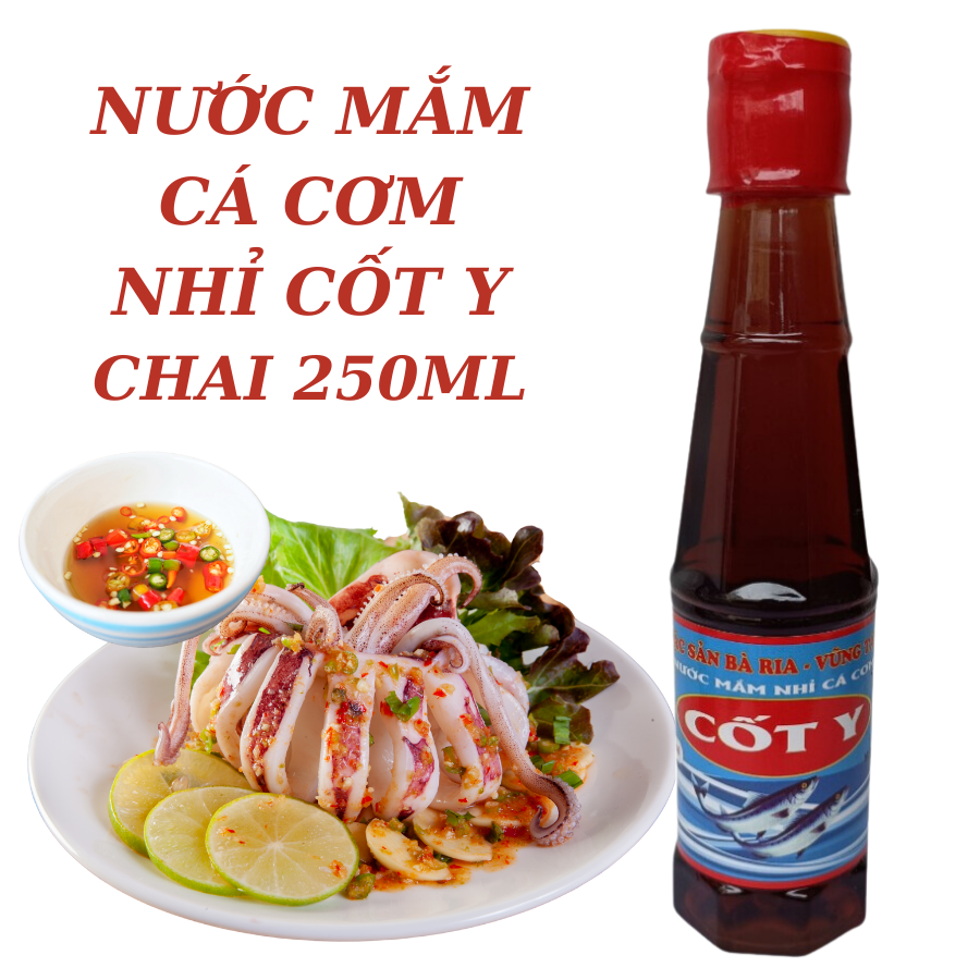 Nước mắm cá cơm 250ml/chai - Combo 6 chai - Nước chấm CỐT Y ngọc như siêu ngon
