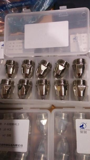 Bộ 10 Chụp bép cắt p80 -1.5 Blackwolf loại đẹp - phụ kiện máy cắt