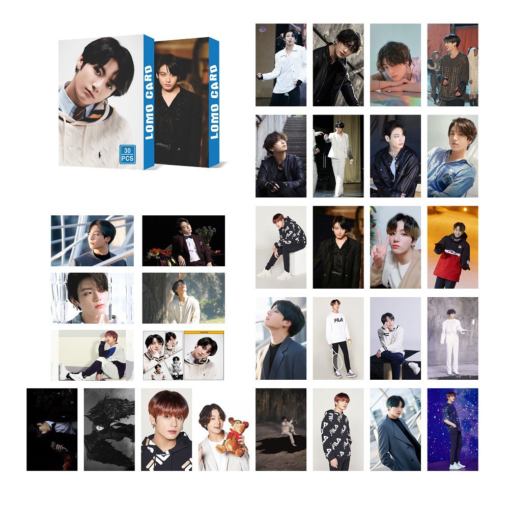 Bộ lomo card jungkook bts 30 tấm