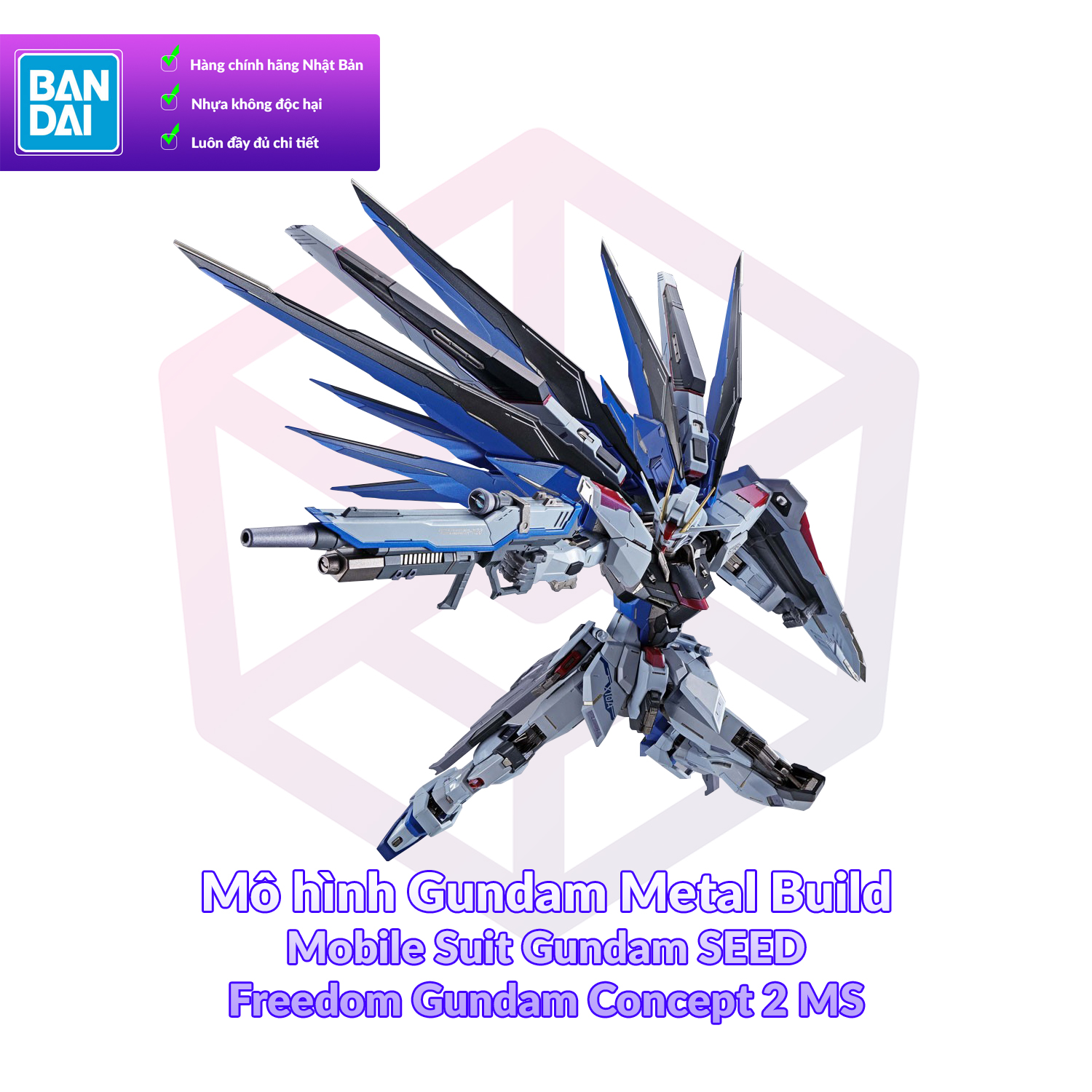 Mô hình Gundam Bandai Metal Build Freedom Gundam Concept 2 MS Gundam SEED