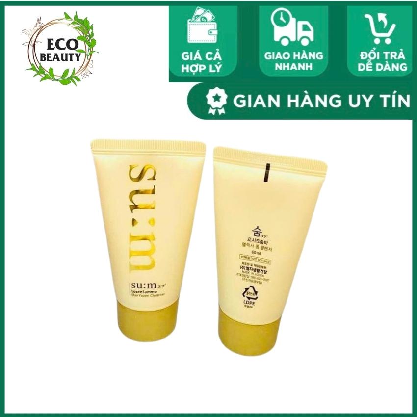 Sữa rửa mặt tinh chất vàng 24K Sum 37 losec summa elixir foam cleanser 60mL