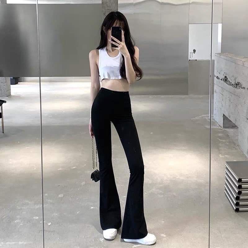 Quần Loe Cotton Legging Co Giãn 4 Chiều