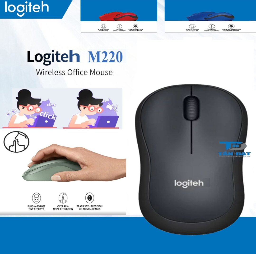 Chuột không dây logitech m220, bảo hành 6 tháng , hàng công ty