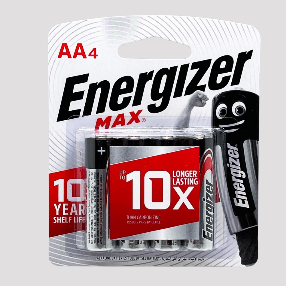 Vỉ 4 viên pin aa energizer 1,5v siêu bền - hàng chính hãng