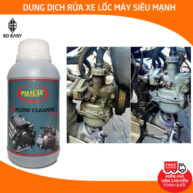 [HCM]Pallas Engine Cleaner Powerful 500mDung dịch rửa lốc máy cực mạnh nước tẩy rửa vệ sinh khoang máy làm sạch dầu nhớt rỉ sét trên các vật dụng inox xe máy Honda-P-0501