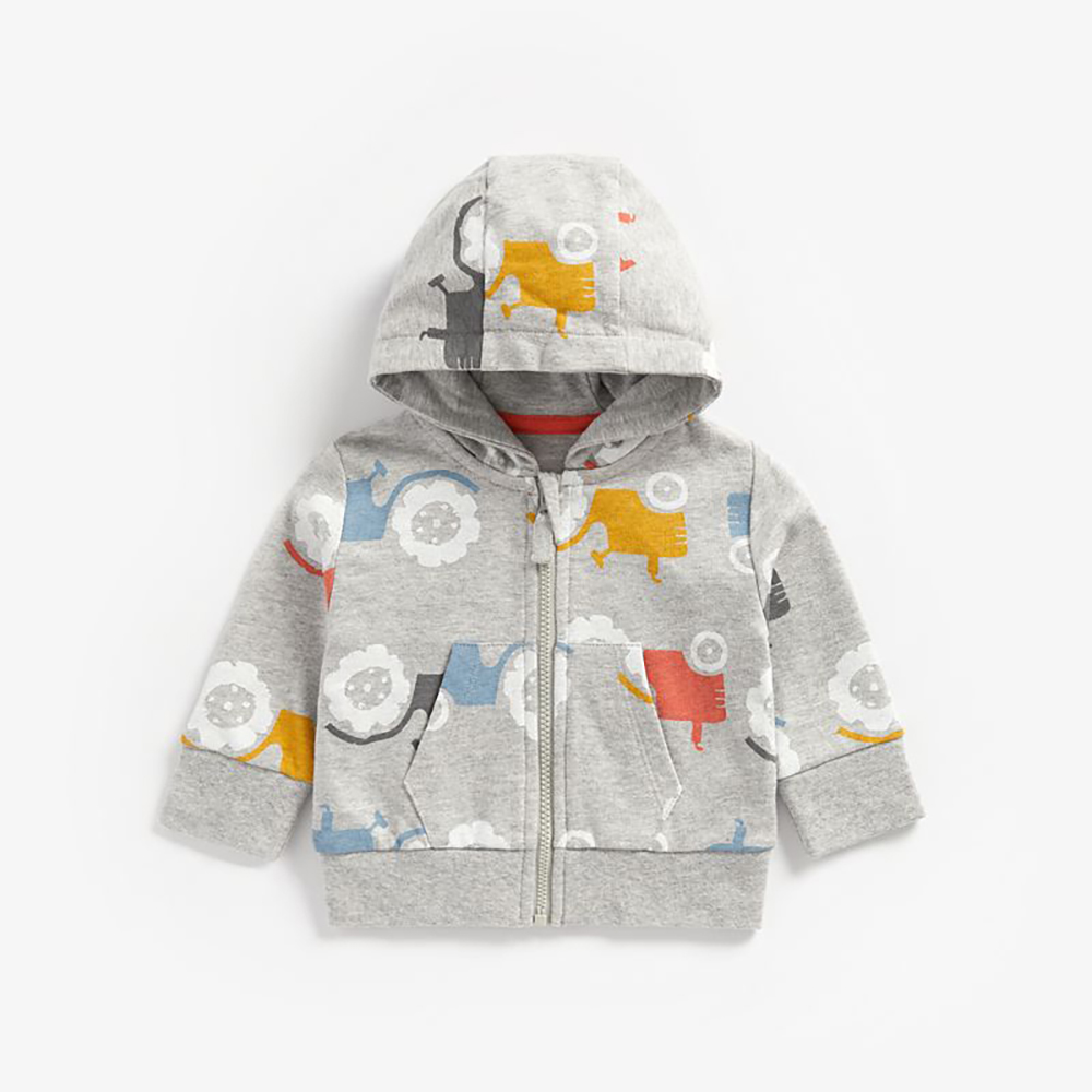 mothercare - áo khoác cardigan dệt kim có nón bé trai