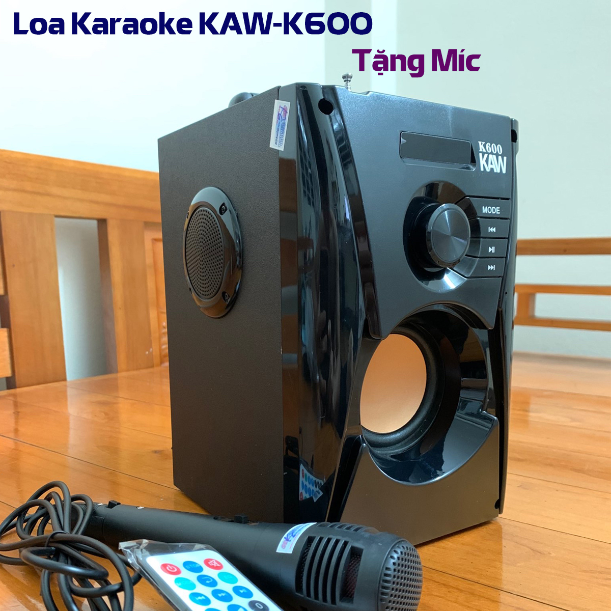Loa bluetooth mini, loa mini ,loa harman kardon onyx studio 5, loa bluetooth điện máy xanh, loa karaoke bluetooth, Loa nghe nhạc không dây karaoke công suất lớn KAW-K600 - K500 3IN1: nghe nhạc, hát karaoke, FM, tặng kèm micro hát karaoke