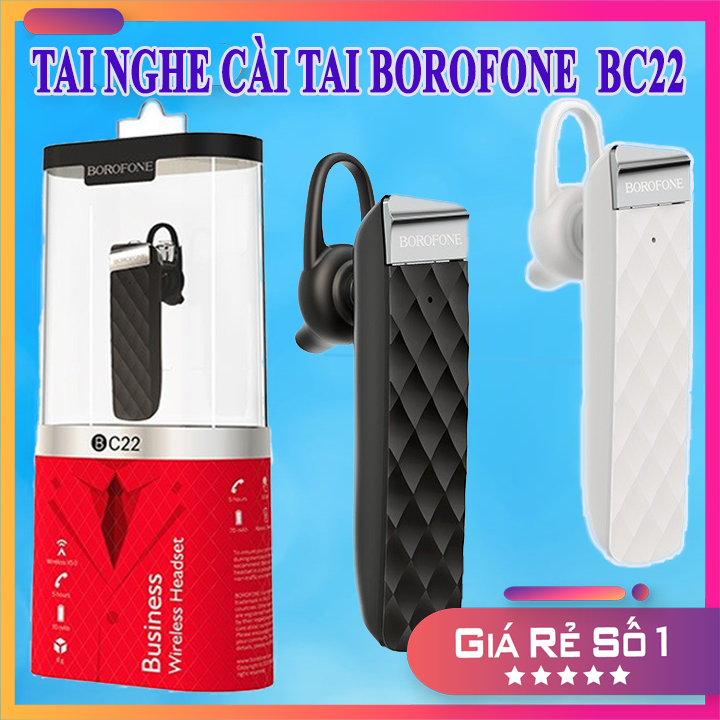 Hàng loại 1] đẳng cấp tai nghe bluetooth cài tai | borofone bc22 | skythuongmai - 19001