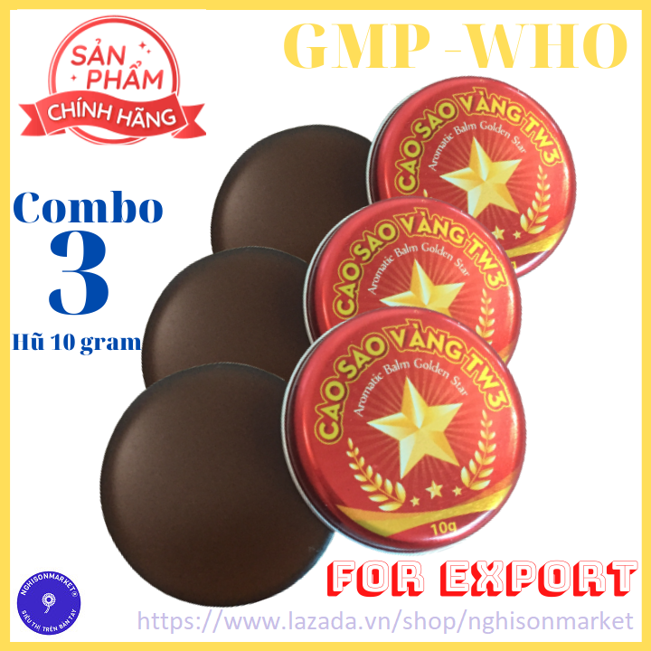 Cao Sao Vàng 10g chính hãng Tw3 combo 3 hũ date 15/9/2026