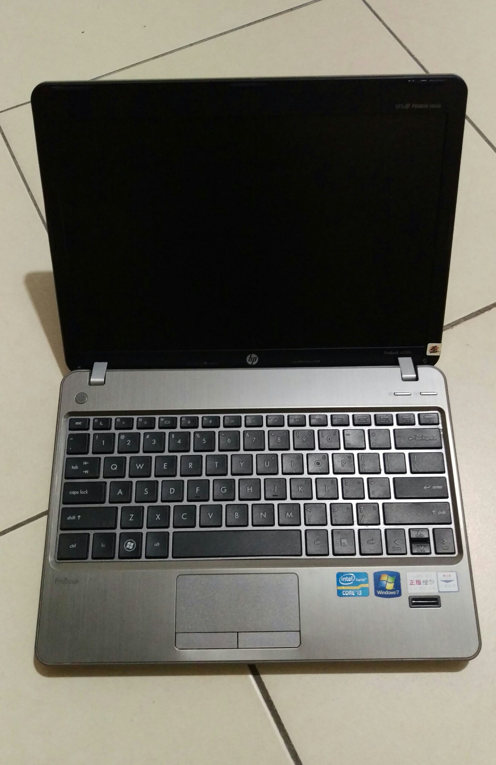 Laptop hp probook 4230 core i3 2310m 2.1ghz / ram 4g / ổ cứng hdd 250g / intel hd graphics 3000 / windows 10pro / tặng kèm chuột + lót chuột