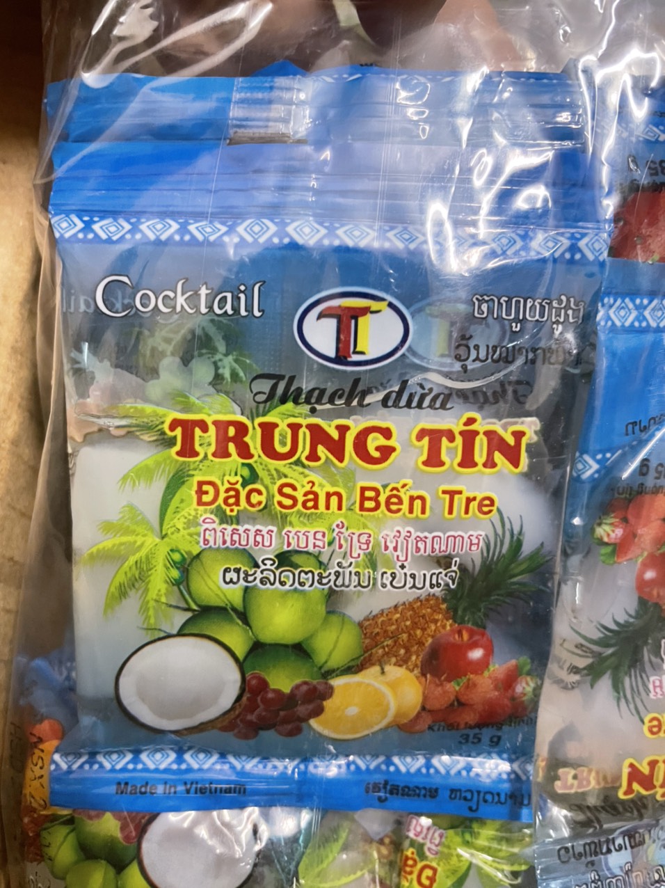 Thạch dừa bịch 20 gói 35g