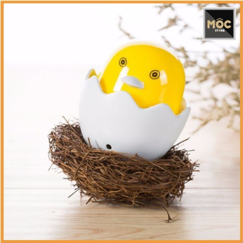 Đèn ngủ cảm ứng hình gà con Siêu Dễ Thương, tự động phát sáng trong đêm, ánh sáng vàng dịu nhẹ, 220V tiết kiệm điện, đèn ngủ trang trí trứng nở gà con, bóng led cực bền, nhựa cao cấp, Mộc Shop Saigon, hàng đẹp giá rẻ