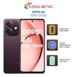 Điện thoại Oppo A5i (6GB/128GB) - Hàng chính hãng - Màn hình 6.5 inch HD+, Camera kép AI, chip MediaTek Helio P35