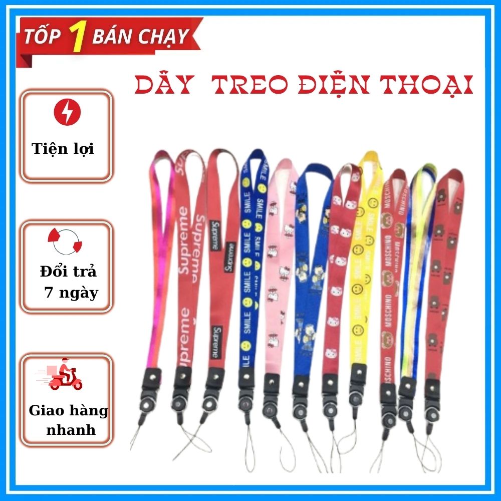 Dây Đeo Thẻ Và Điện Thoại Bản To - Loại dài
