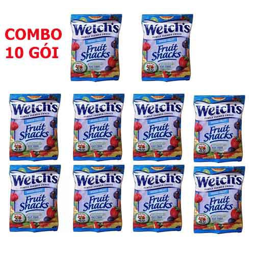 Date 05/25 Kẹo dẻo trái cây Welch Mỹ x 22.7g X 10 gói