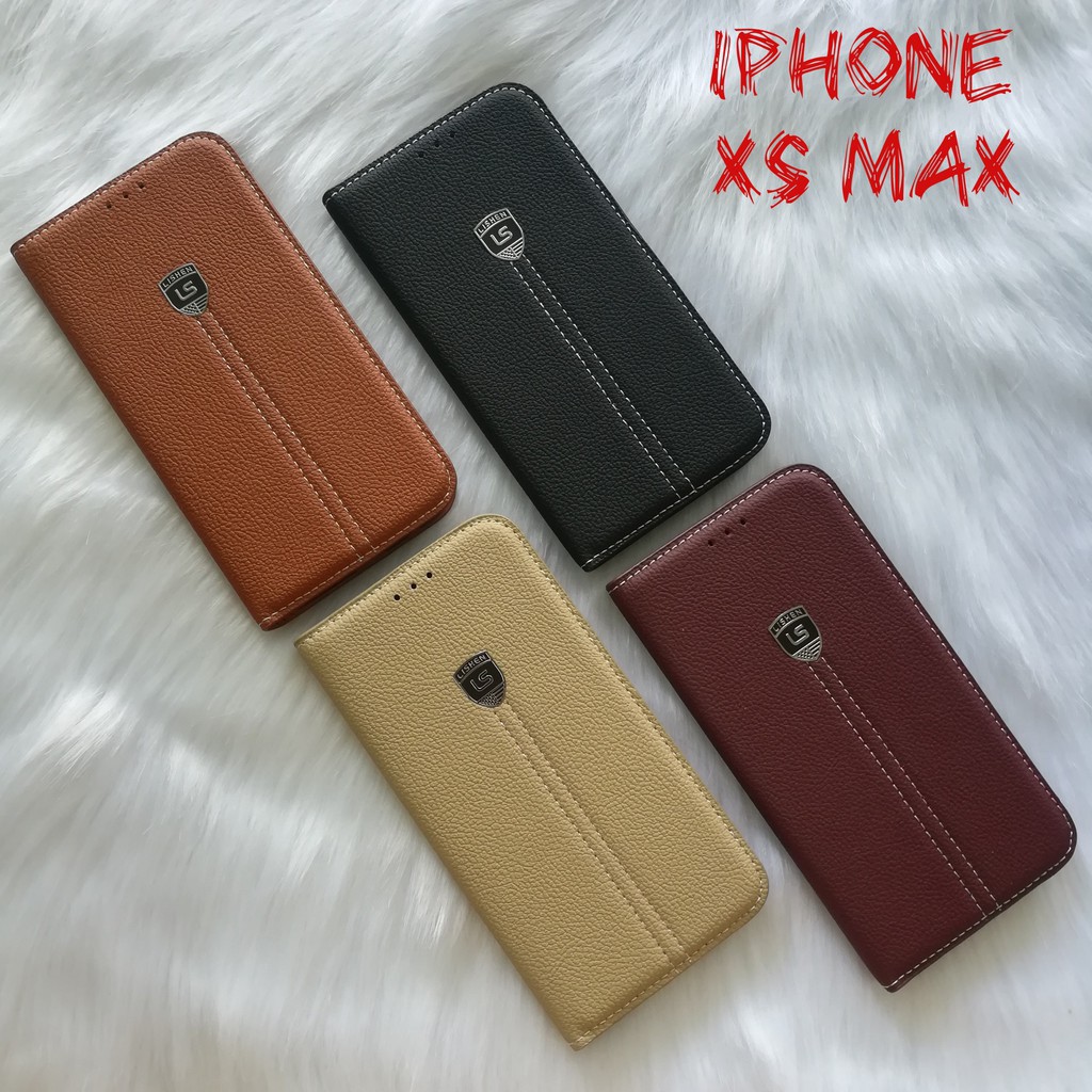 Bao da lishen cho iphone x/xs max có ngăn cài thẻ
