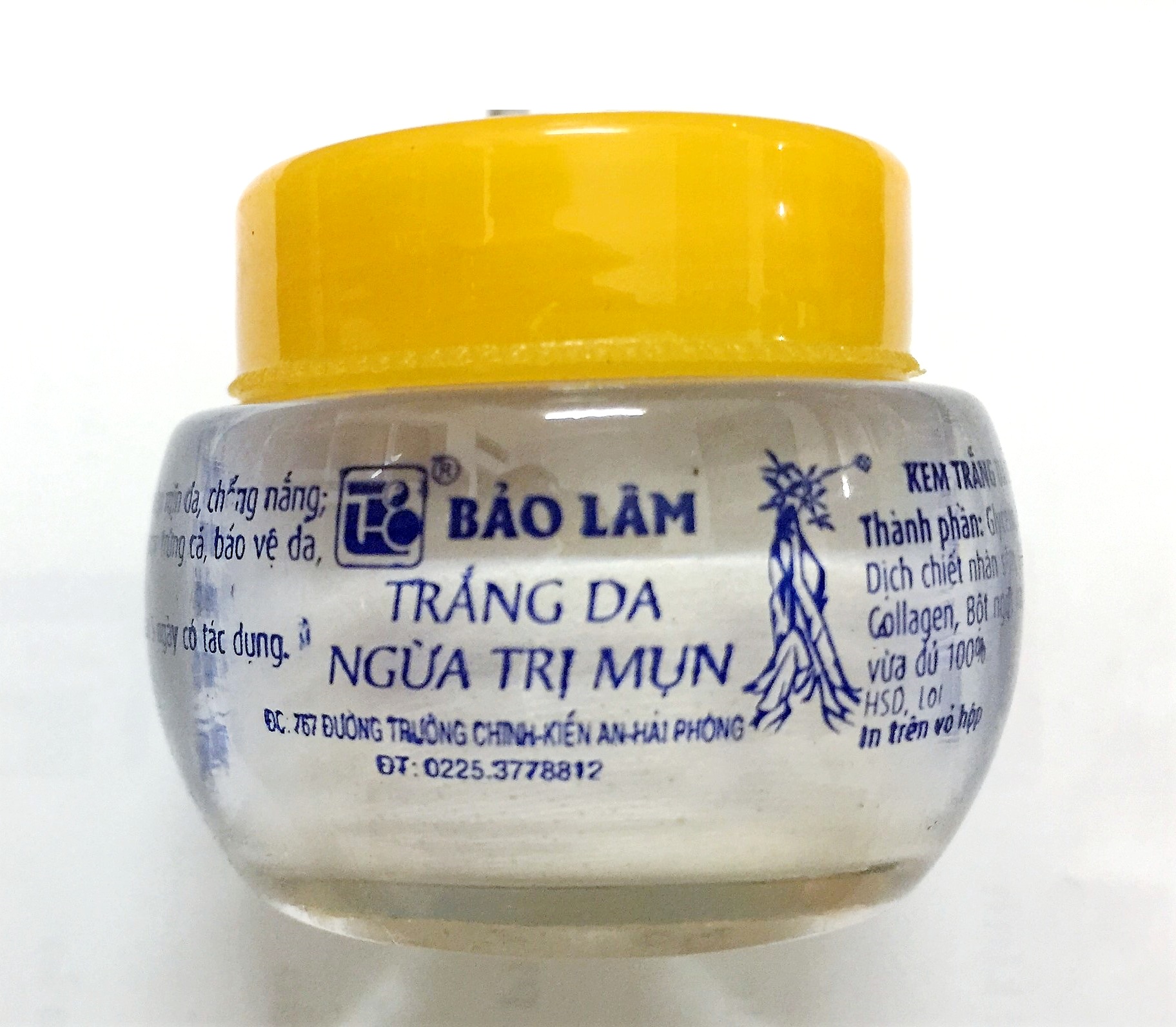 Kem dưỡng trắng da ngừa mụn thảo dược Bảo Lâm 20g