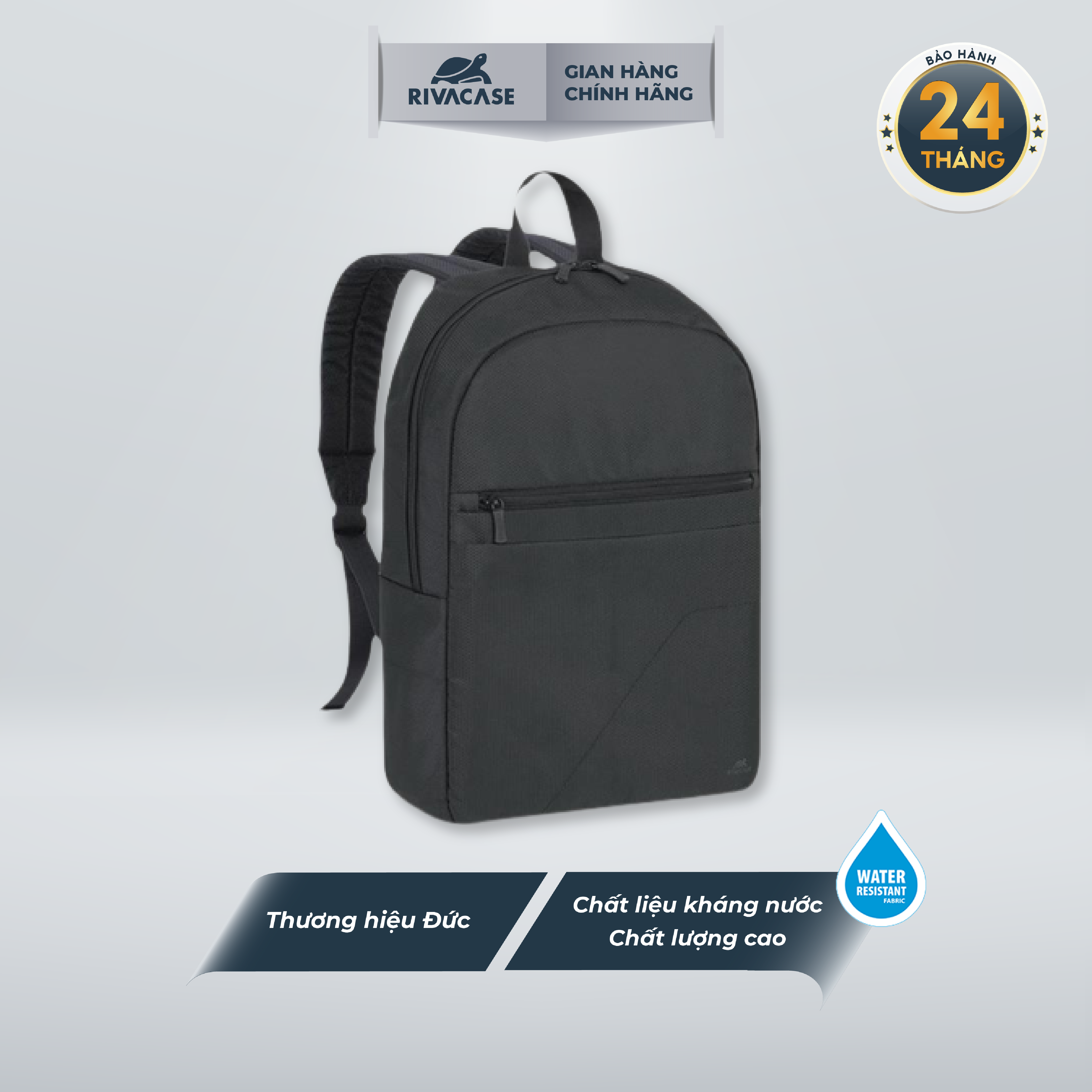 Balo Laptop Thời Trang Rivacase 8065 15.6 inch Siêu Nhẹ - Hàng Chính Hãng