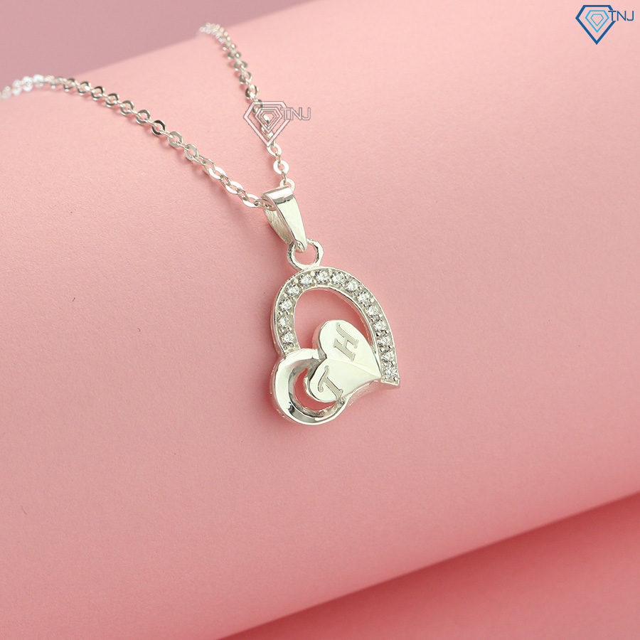 Dây chuyền nữ bạc thật khắc tên DCN0492 - Trang Sức TNJ