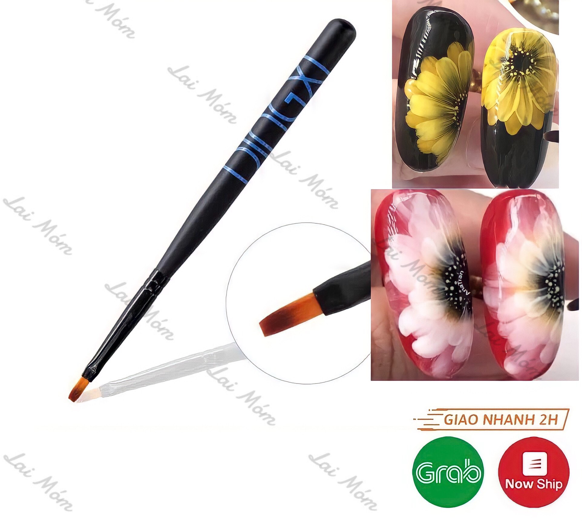 Cọ vẽ hoa cúc dingxi - cọ bản tròn vẽ nail chuyên dụng cho dân làm móng