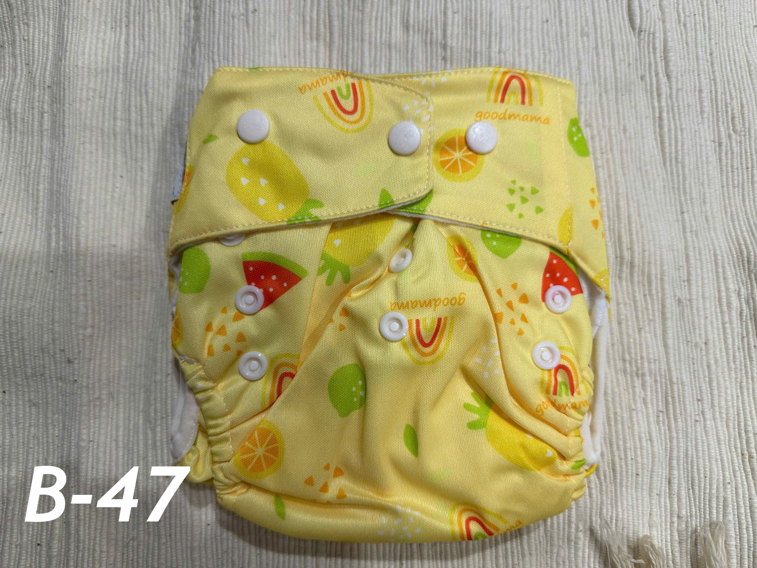 1 Set of Goodmama Anti-Spill Cloth Diapers Size m Including 1 Cover and 1 Liner (Vietnamese Product) - 9