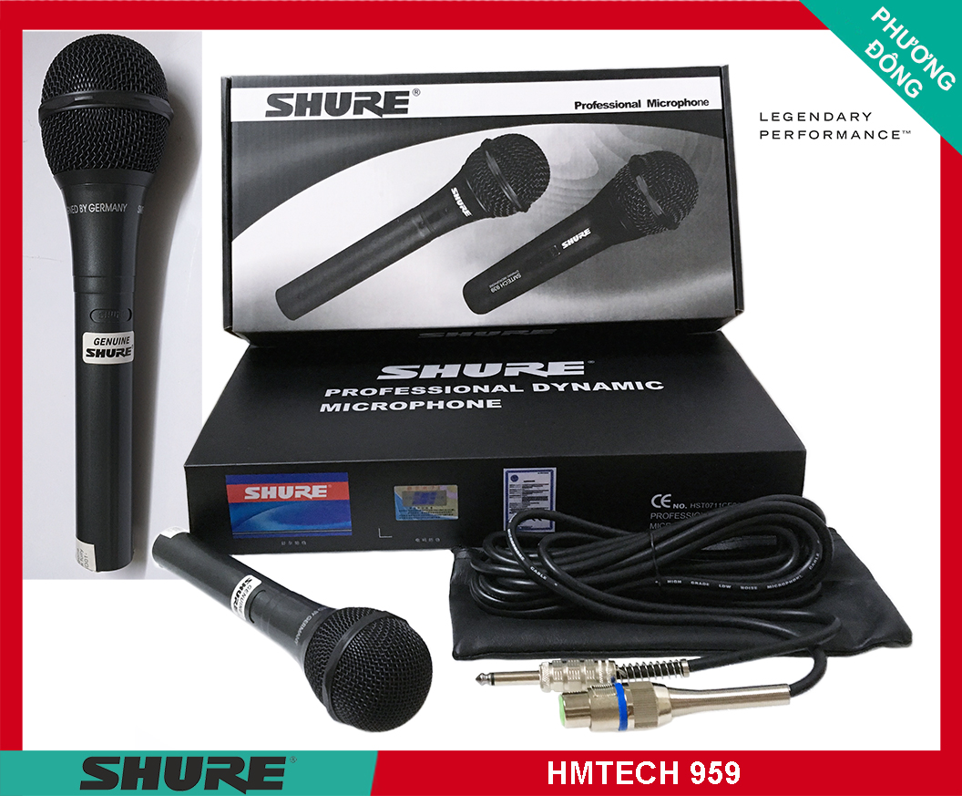 Micro Karaoke SHURE SM-959 có dây chất lượng độ bền cao