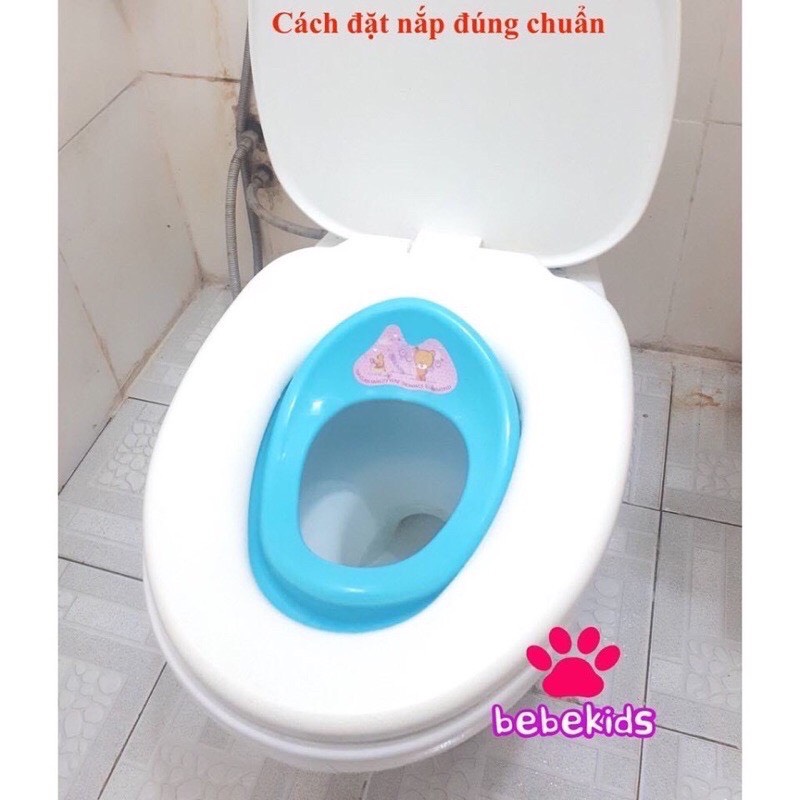 Bệ lót thu nhỏ bồn cầu cho bé - Bệt xí cho trẻ em / Thu nhỏ bồn cầu Việt Nhật- Chống trượt hiệu quả