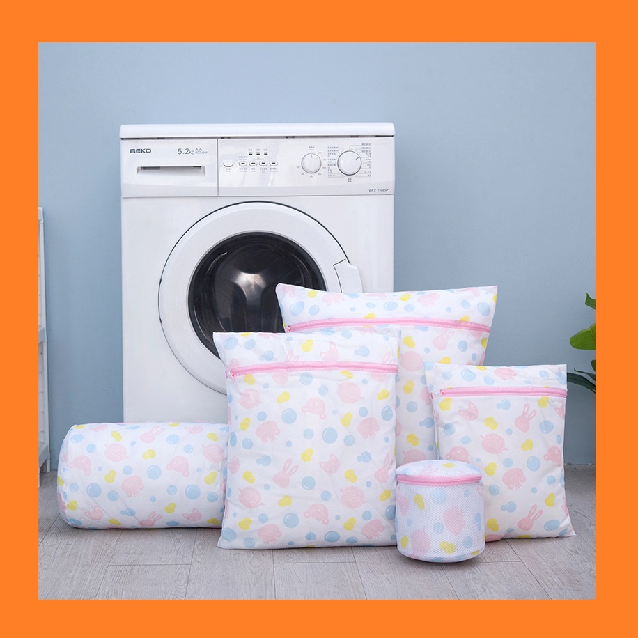 Bộ 5 túi lưới giặt quần áo - set 5 túi giặt đồ lót trong máy giặt tiện dụng