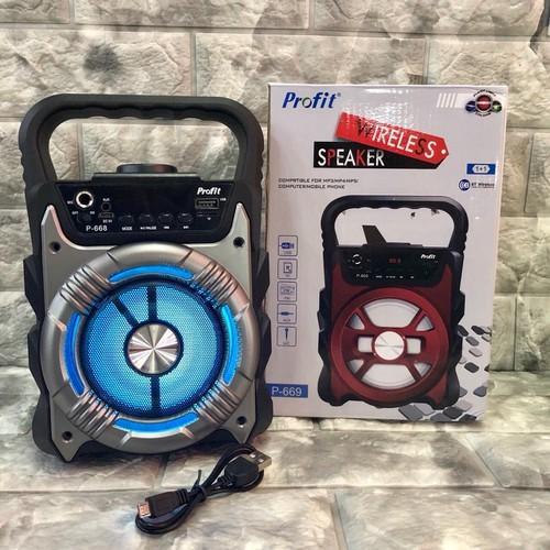Loa bluetooth hát karaoke profit p668 tặng kèm mic - p-668