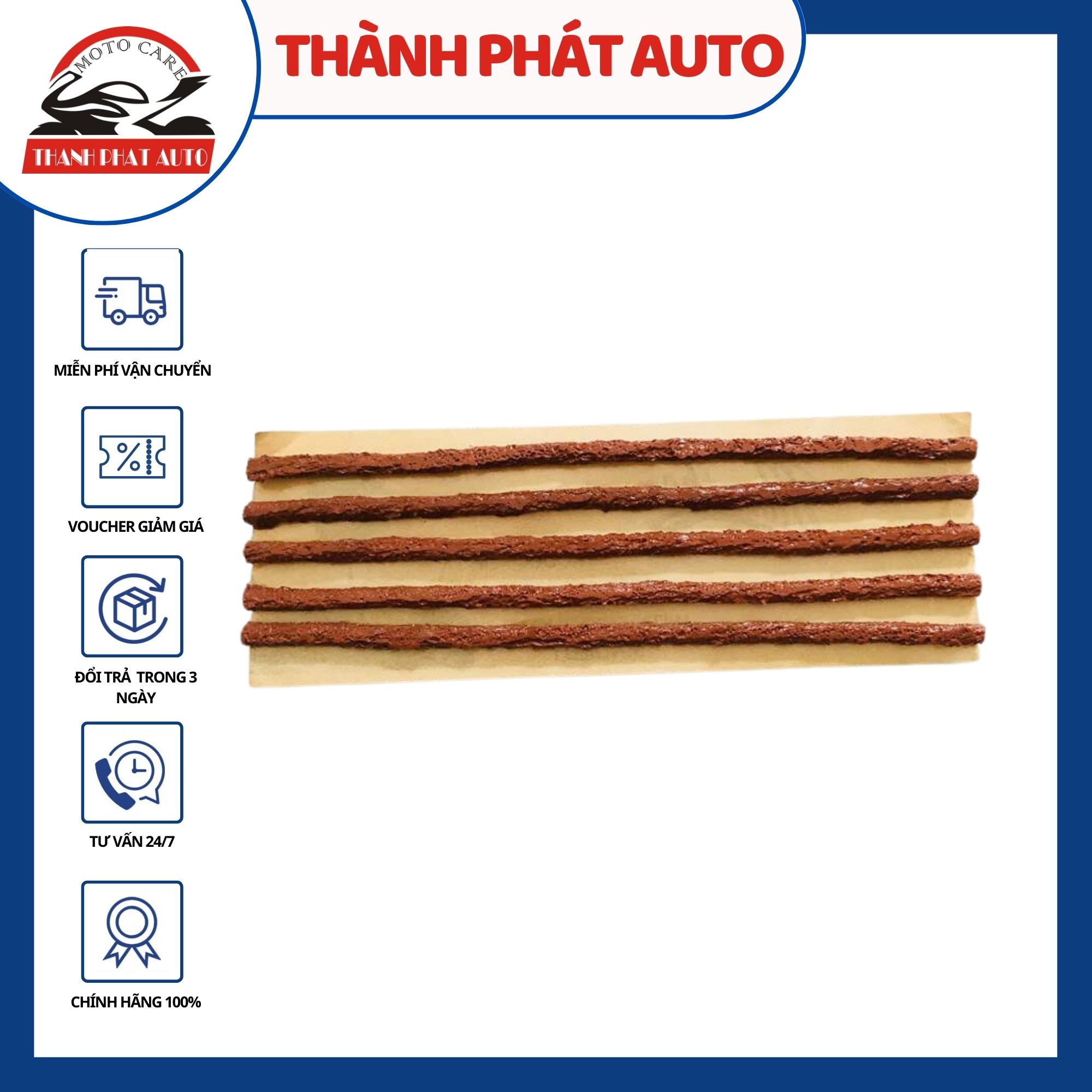 Bộ 5 cây keo vá vỏ xe không ruột cao cấp