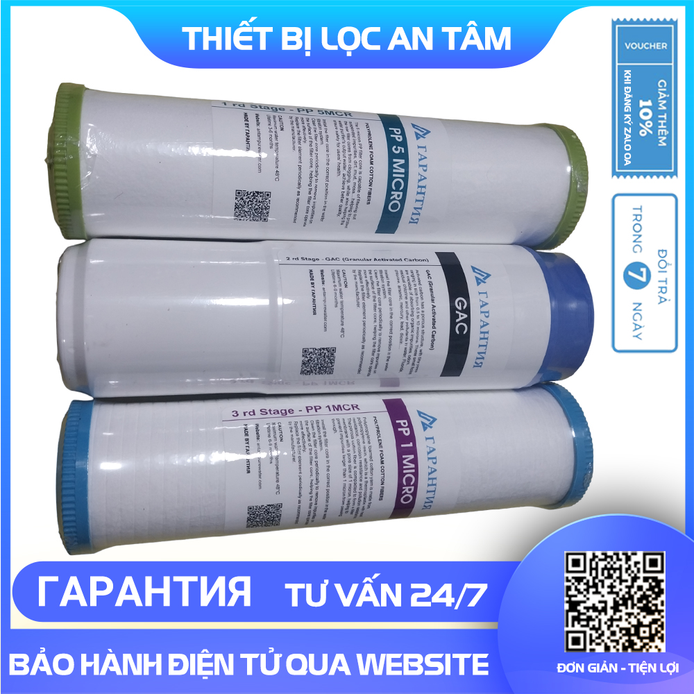 Combo lõi 123 máy lọc nước ro, lõi máy lọc nước , lõi số 1, số 2, số 3 máy lọc nước