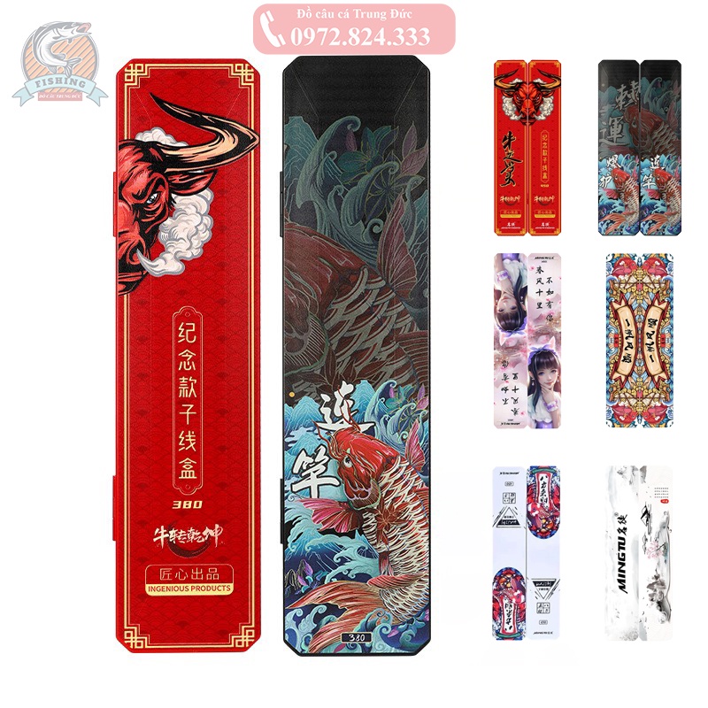 Hộp Đựng thẻo câu đài, lưỡi Câu cá, lưỡi Câu Đôi cao cấp