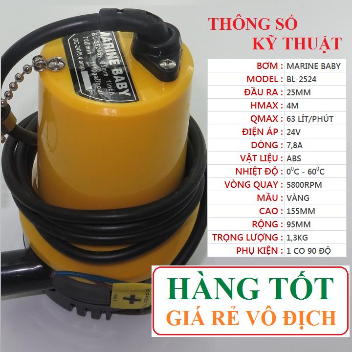 Bơm chìm 12V-8A hoặc 24v-7A