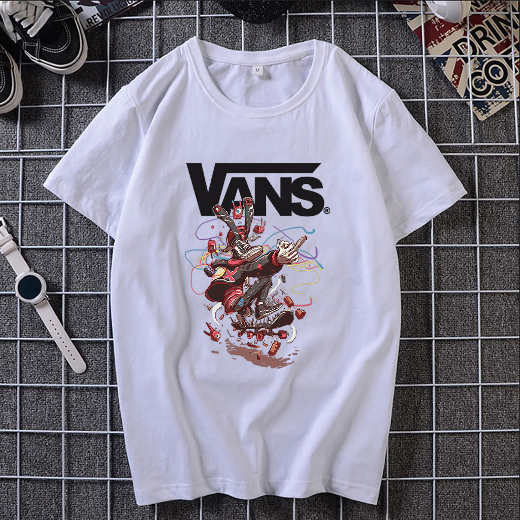 [Siêu Phẩm] Áo thun unisex VANS bao ngầu, Áo cộc tay nam nữ in kĩ thuật số siêu bền
