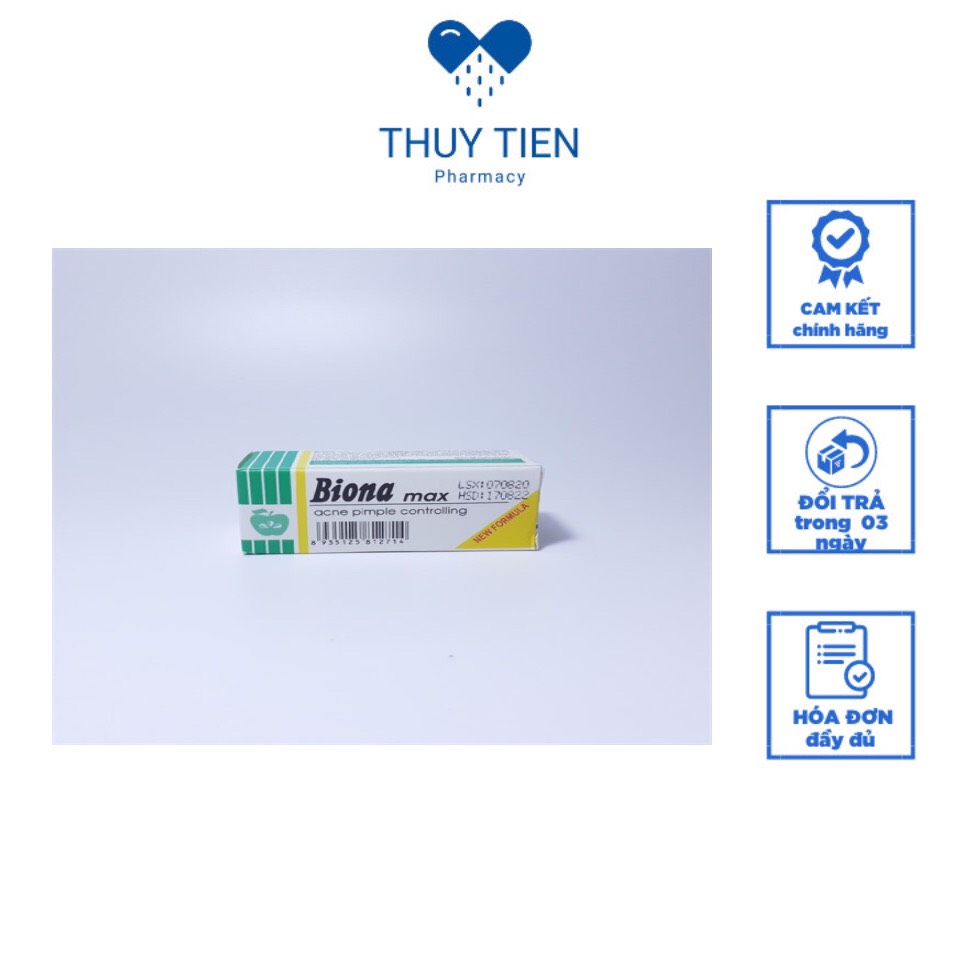 Kem bôi mụn Biona Max Giúp Giảm Mụn Thâm chai 6g