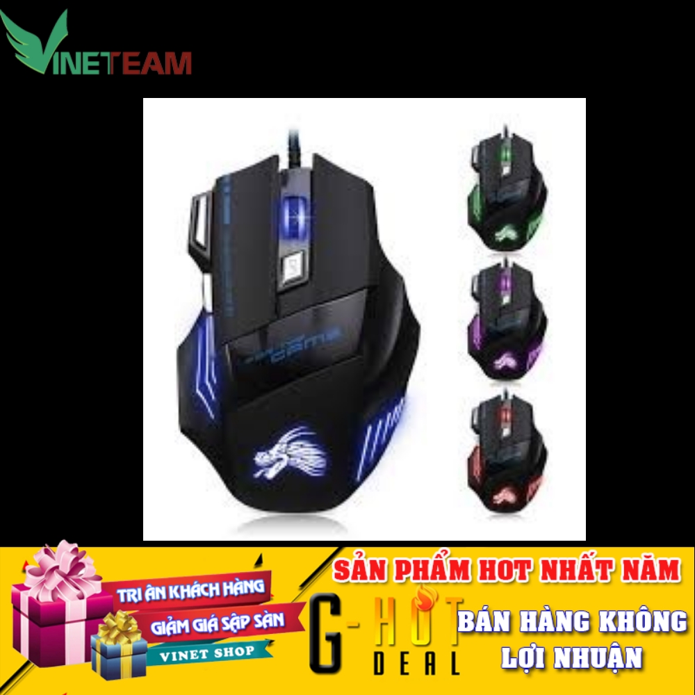 Chuột chơi game có dây Dragon X3 Hàng loại 1 dây dù siêu chắc -DC1250