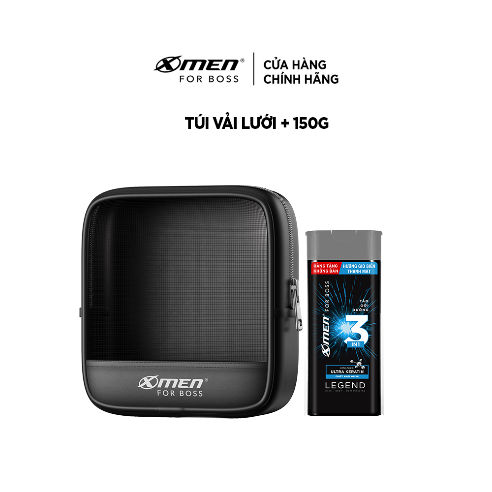 Combo Túi vải lưới + Tắm gội dưỡng 3in1 Legend 150g