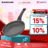 Chảo siêu bền đá Sunhouse SBD18 - Đường kính 18cm - Không dùng được với bếp từ