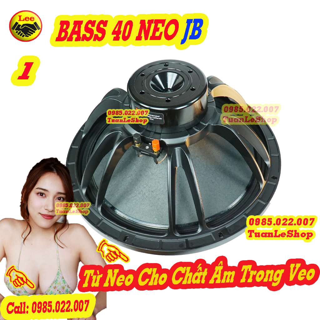 Loa bass 40 từ neo 120mm jb coil 76mm – 01 loa bass 4 tấc từ neo