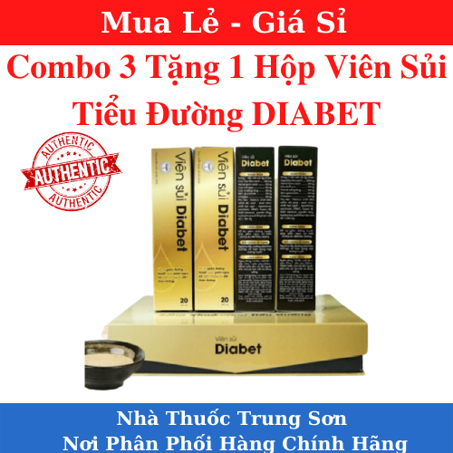 [HCM][ Combo 3 Tặng 1] Diabet Viên sủi Diabet hỗ trợ người tiểu đường combo 4 hộp - Chính hãng - TS001