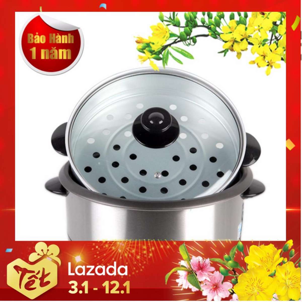 NỒI LẨU ĐIỆN WATASHI ĐA NĂNG NƯỚNG CHIEN XÀO