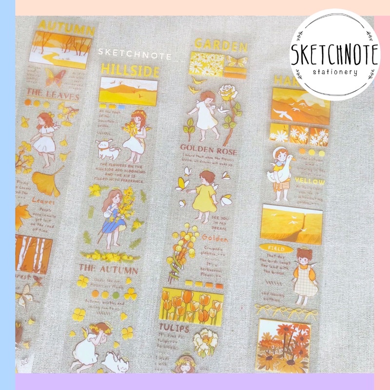 Sticker dây cô gái cute ST074
