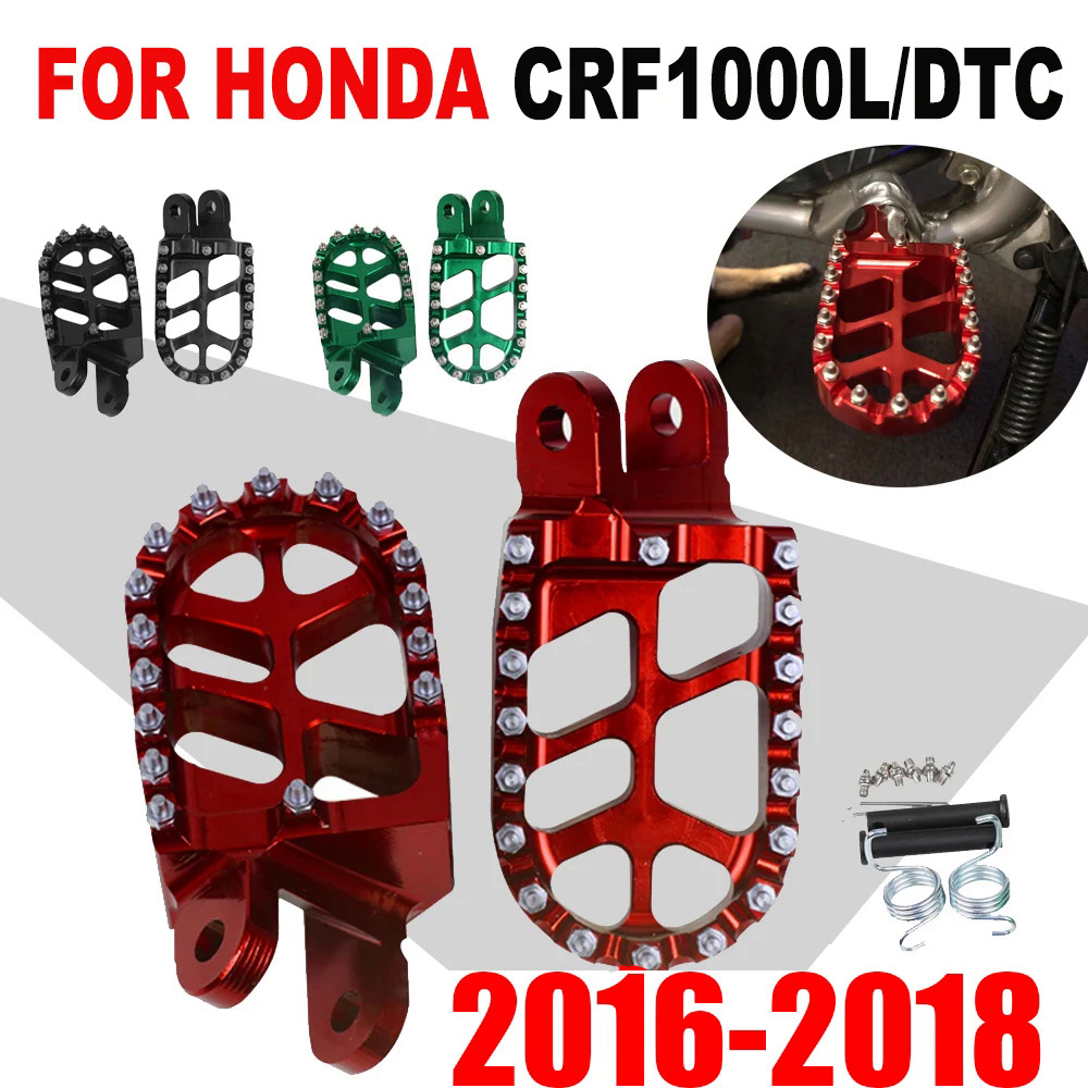 Xe máy chỗ để chân footpegs Chân pedal đối với Honda Châu Phi Twin crf1000l crf1000 CRF 1000 L 1000L DCT 2016 2018 phụ kiện