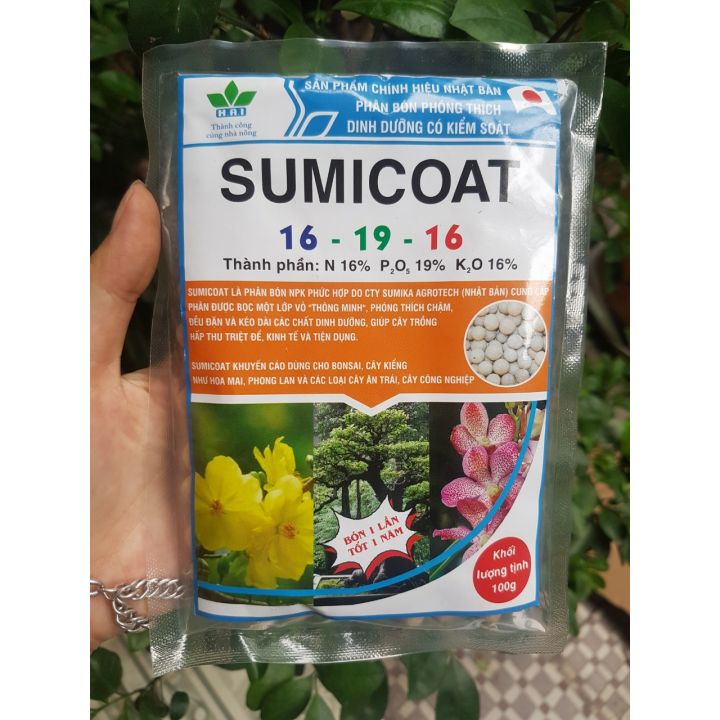 Phân tan chậm có kiểm soát Sumicoat 16-19-16 gói nhỏ
