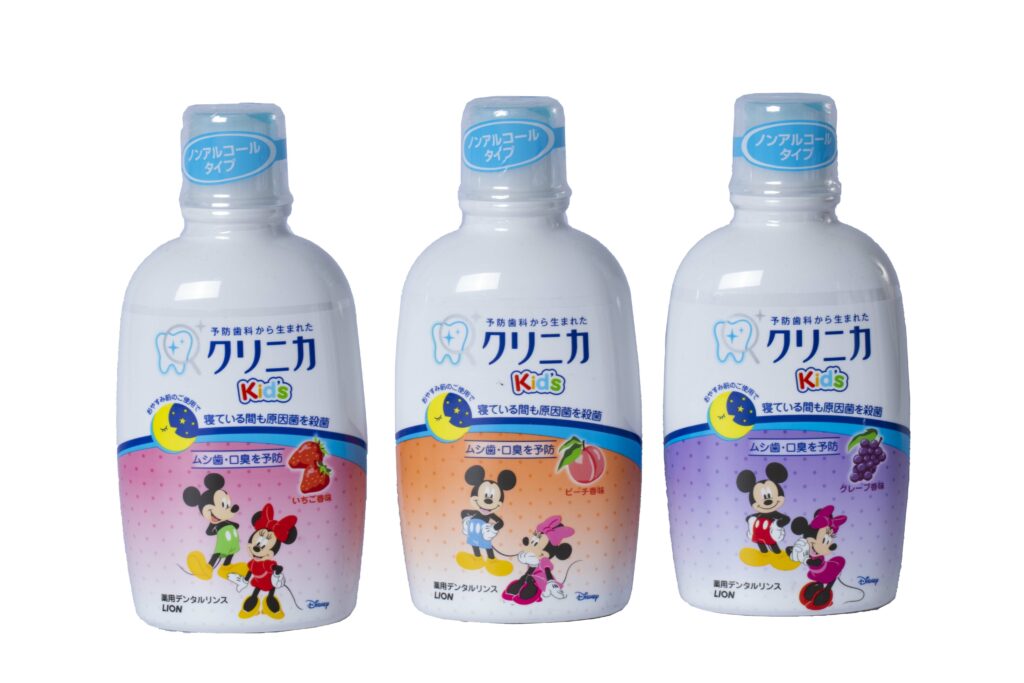 NƯỚC SÚC MIỆNG CHO BÉ LION KURINIKA NHẬT BẢN (CHAI 250ML - NHIỀU VỊ)