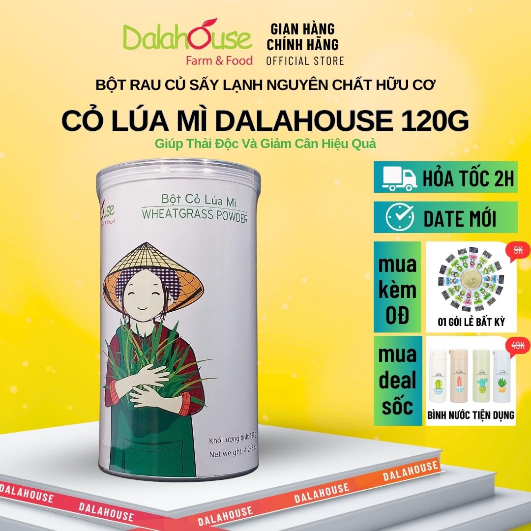 Lon bột cỏ lúa mì dalahouse 120g - giảm béo phì, giải độc gan, tốt cho tim mạch, tăng khả năng miễn dịch