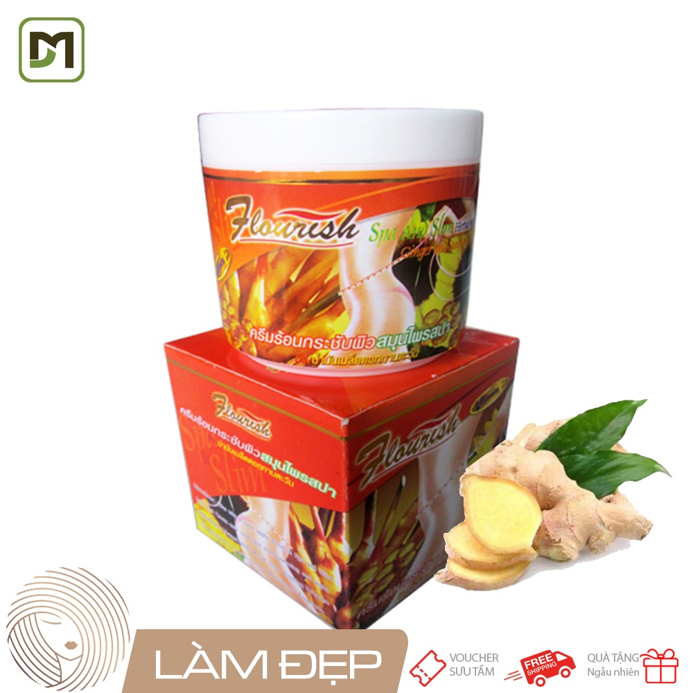 Kem tan mỡ bụng gừng ớt flourish thái lan 500ml