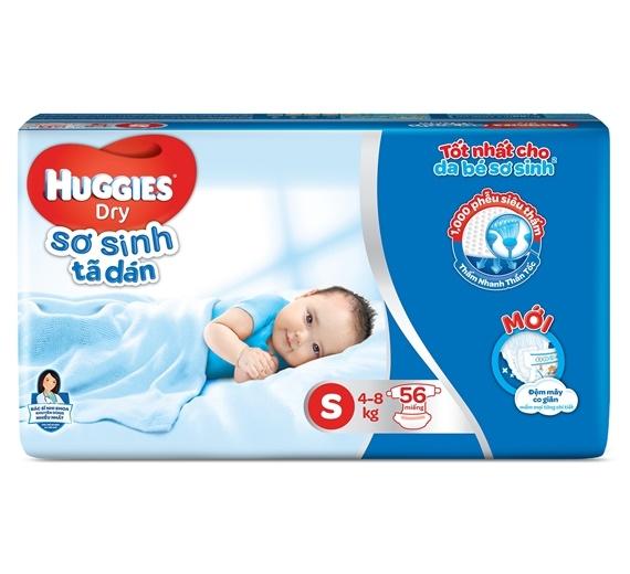 Tã dán huggies size s56/m48/l42/xl38/xxl30- mẫu mới