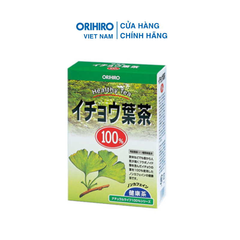 Trà Ginkgo Biloba Orihiro 26 Gói Hỗ Trợ Cải Thiện Trí Nhớ, Cải Thiện Chức Năng Của Hệ Thần Kinh