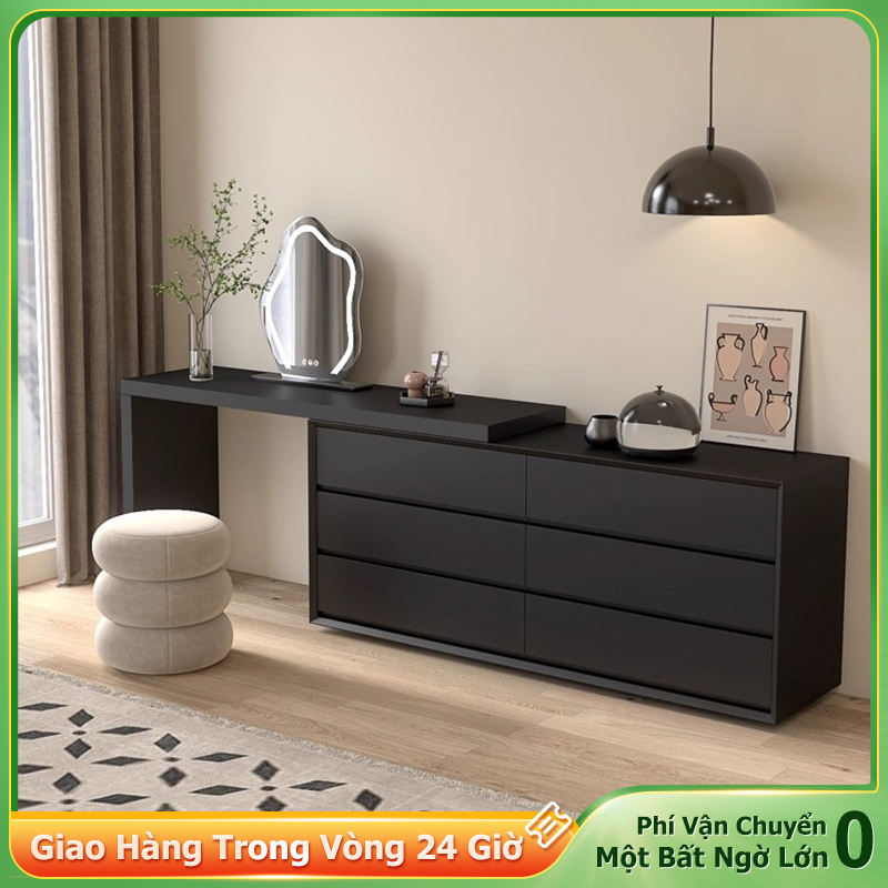 NES bàn trang điểm bàn phấn Xoay 180° 6 ngăn kéo chống trầy xước và chống mài mòn Dung tích lưu trữ lớn